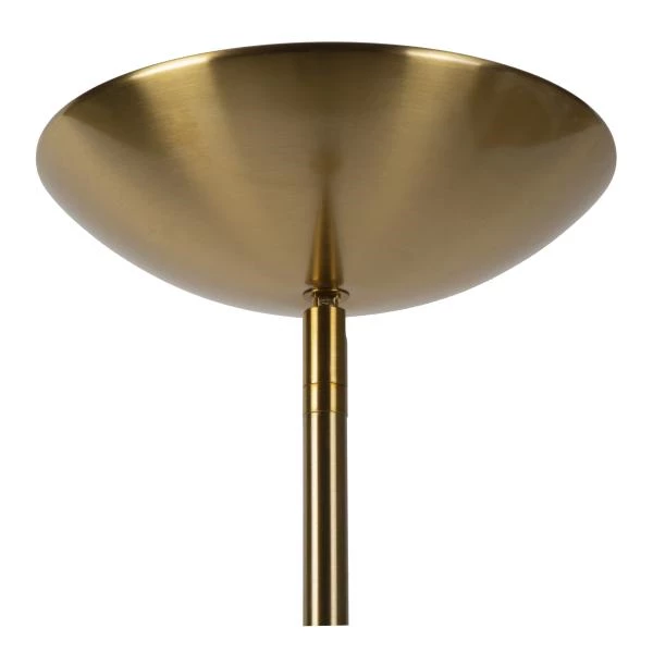 Lucide ZENITH - Floor reading lamp - LED Dim. - 3000K - Matt Gold / Brass - detail 5